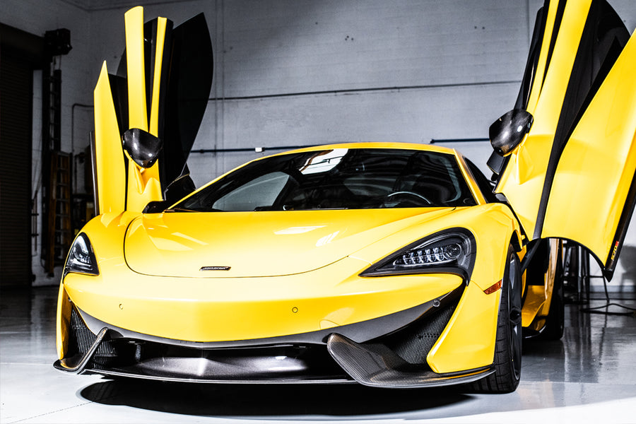 2017 Yellow McLaren 570s Front Shifters