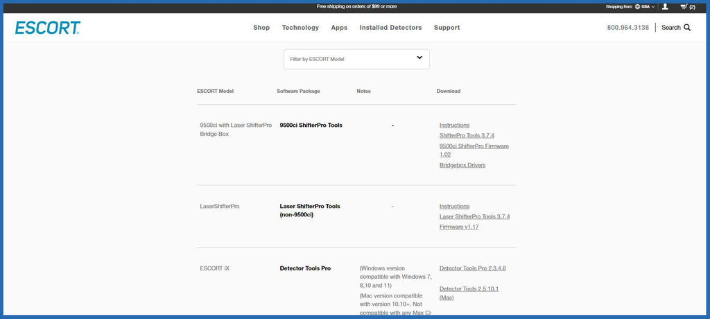 Update your Escort Radar Device Firmware