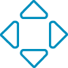 360 direction arrow icons