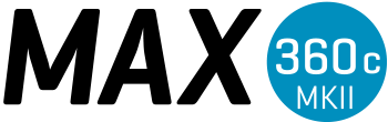 MAX 360c MKII title in logo format